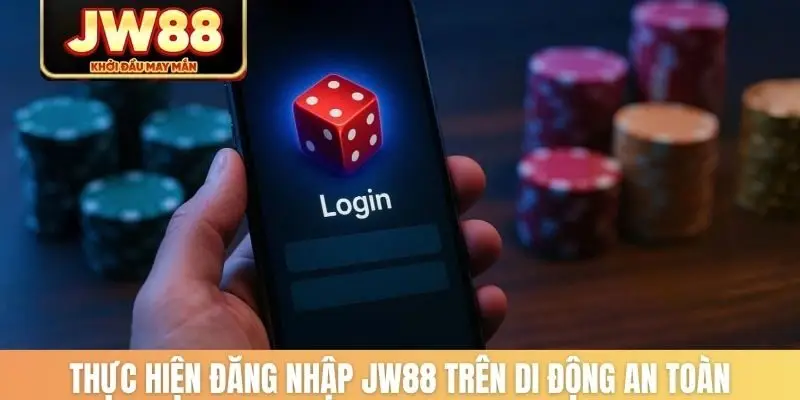 Thực hiện đăng nhập JW88 trên di động an toàn